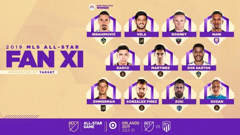 Revelada a escalação do MLS All-Star Game 2019