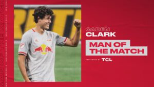 Caden Clark home do jogo entre New York Red Bulls vs Atlanta