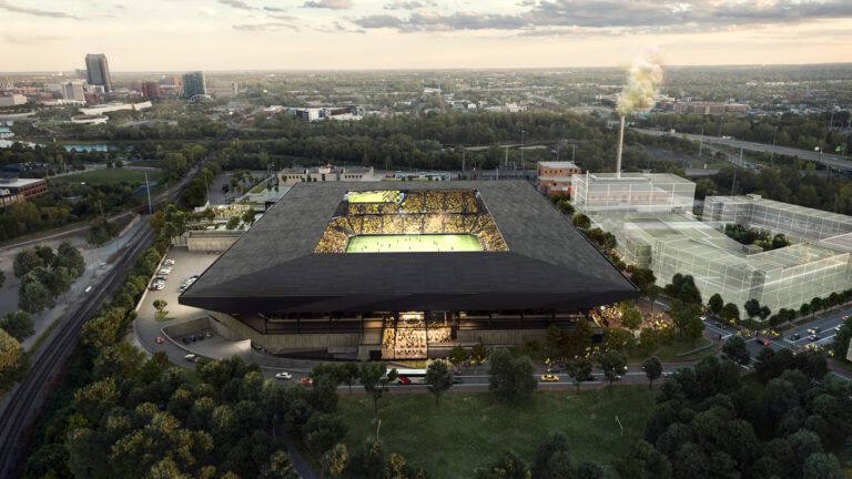 Visão sul do novo estádio do Columbus Crew