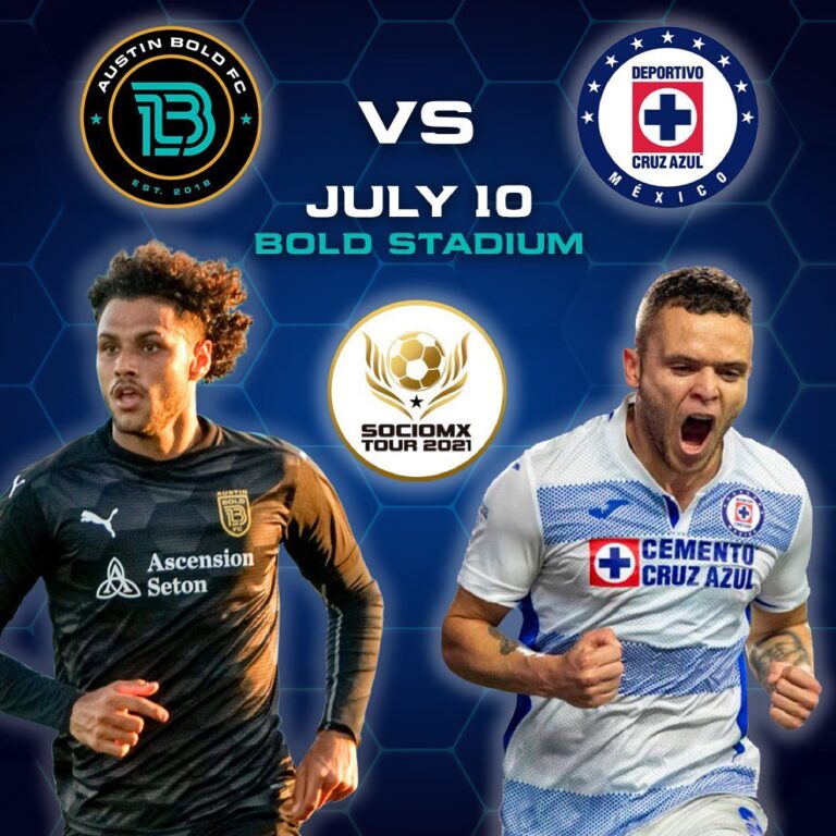 Austin Bold e Cruz Azul/MEX farão amistoso em julho