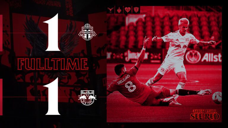 Toronto FC e New York Red Bulls empatam e se complicam no Leste