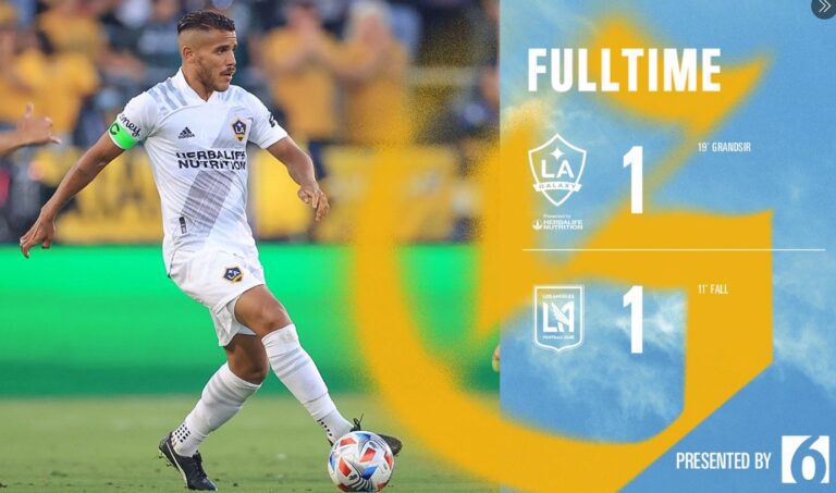 LA Galaxy sai atrás, mas busca empate contra o Los Angeles FC no ”El Tráfico”