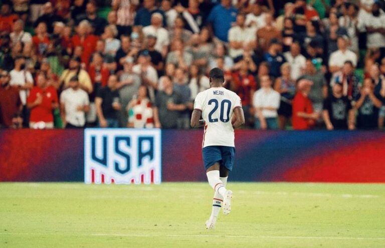 Tim Weah pelos Estados Unidos / USMNT X