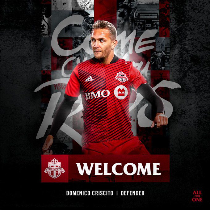 Domenico Criscito novo reforço do Toronto FC