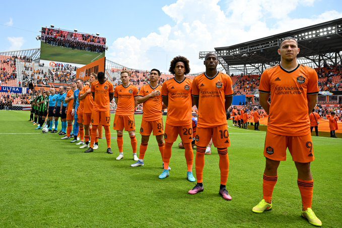 Jogadores do Houston Dynamo