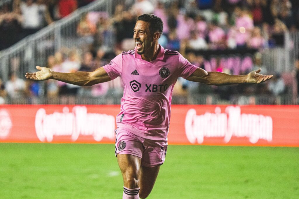 Jean Mota comemora mais um gol marcado pelo Inter Miami