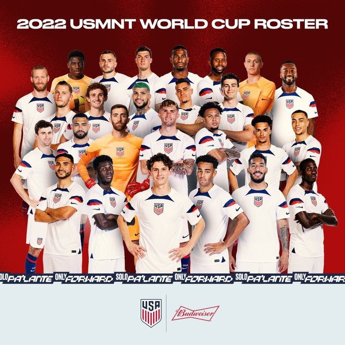 Estados Unidos anuncia a lista de 26 convocados para a Copa do Mundo 2022