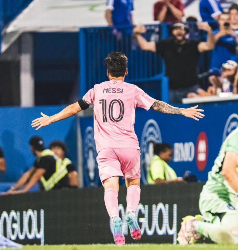 Messi comemora gol do Inter Miami