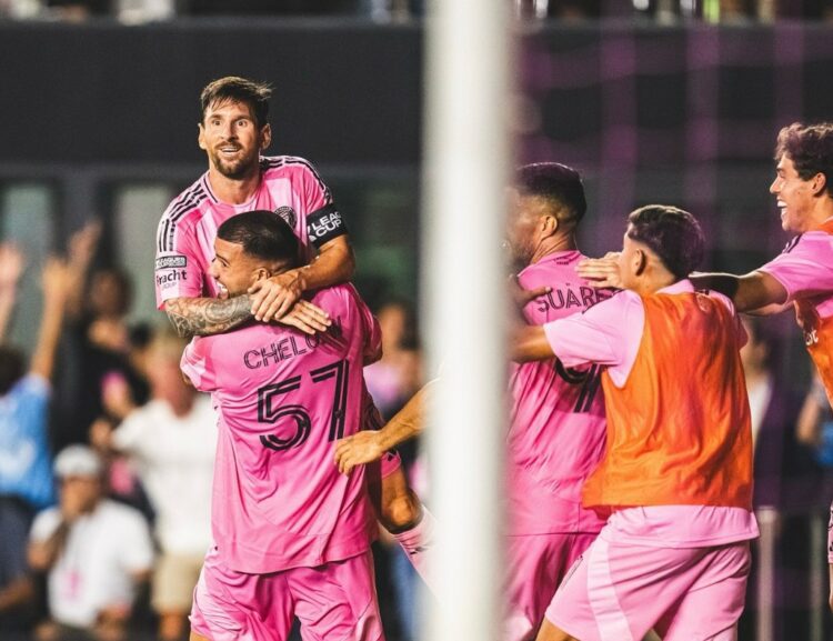 Lionel Messi celebra gol na Leagues Cup (Inter Miami / X)