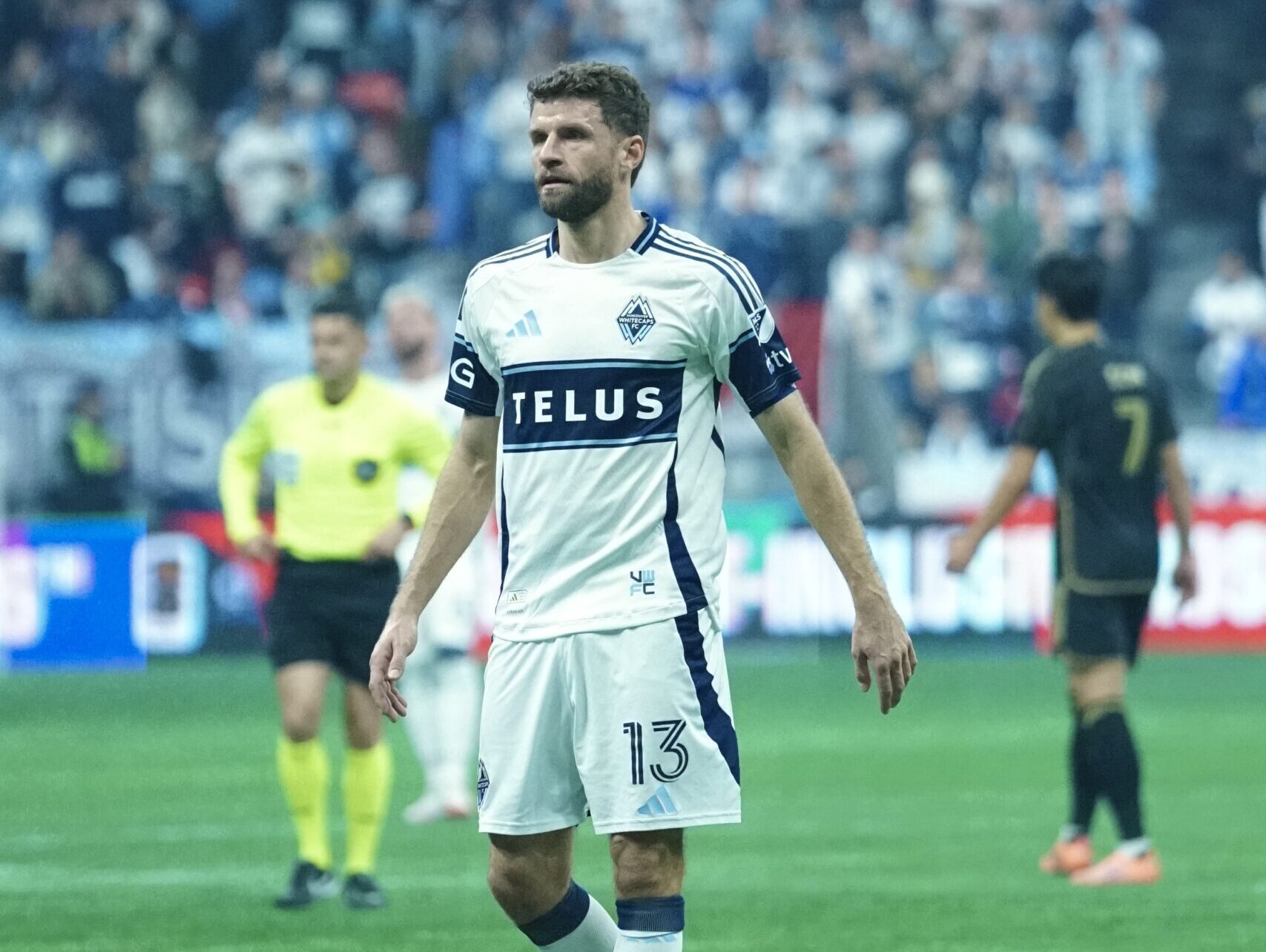 Thomas Müller durante a partida contra o LAFC no BC Place pelas semifinais da conferencia (Celso Oliveira / Territorio MLS)