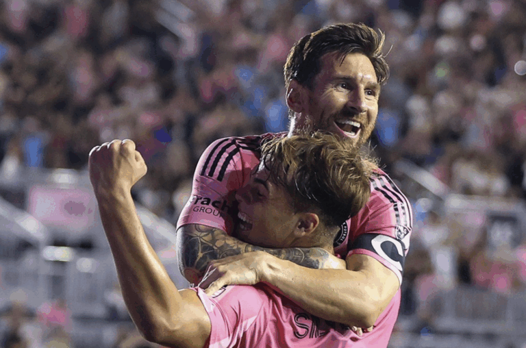 Lionel Messi celebra um de seus gols no jogo (Inter Miami / X)