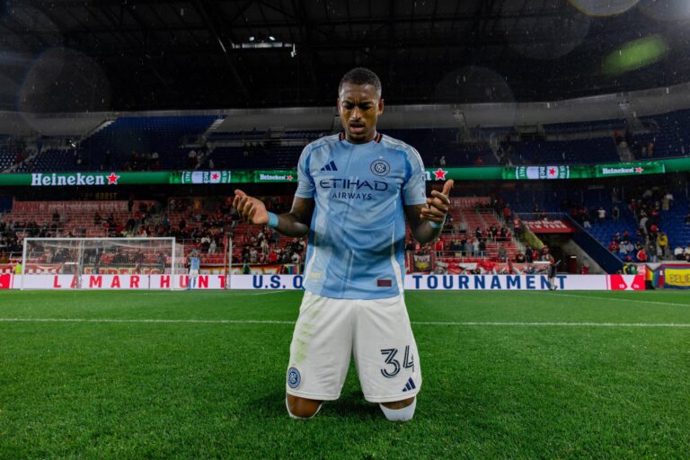 Raul Gustavo celebra 1° gol pelo NY City e vaga na Copa dos Estados Unidos