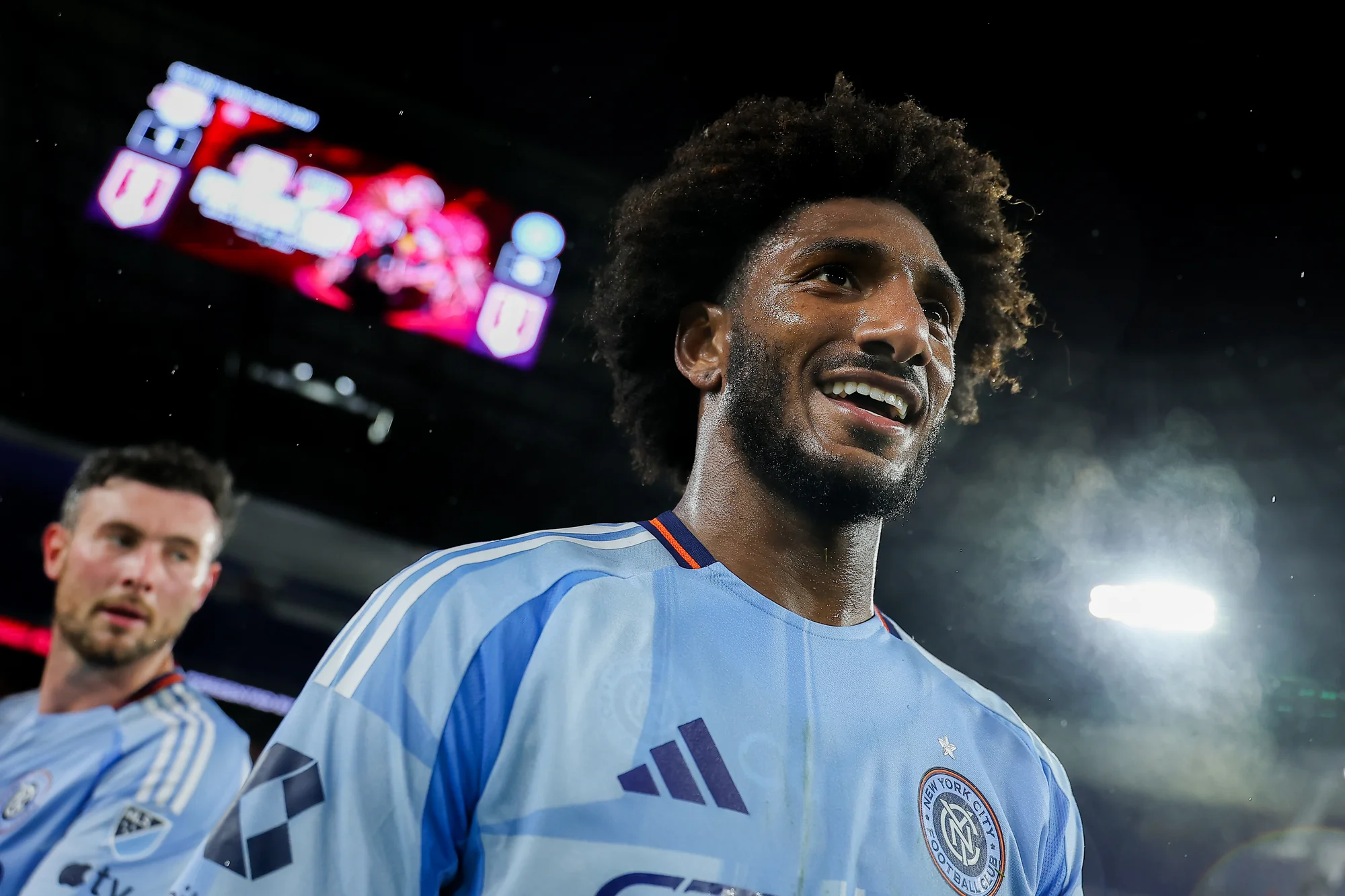 HARRISON, NOVA JÉRSIA - 29 DE ABRIL: Talles Magno #11 do New York City FC após uma vitória por 3-1 contra o Red Bull New York durante a Lamar Hunt U.S. Open Cup de 2026 na Lamar Hunt U.S. Open Cup de 2026 no Sports Illustrated Stadium em 29 de abril de 2026 em Harrison, Nova Jérsei. (Foto por Dustin Satloff/Getty Images)
